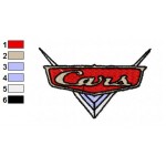 Logo of Disney Cars Embroidery Design
